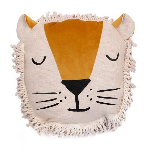 Pillow Lion Farniente Yellow - Nobodinoz