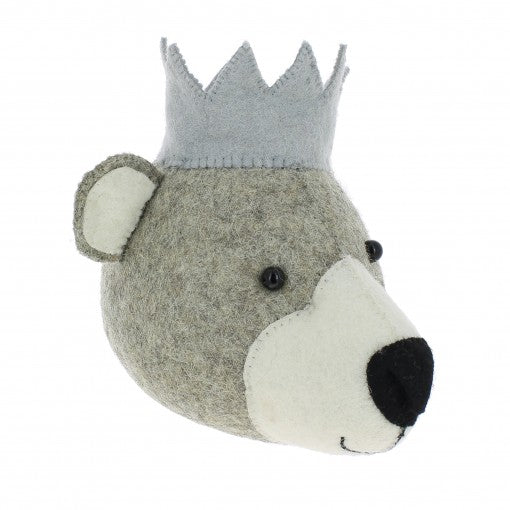 Animal Head Baby Bear Head Mini - Fiona Walker England