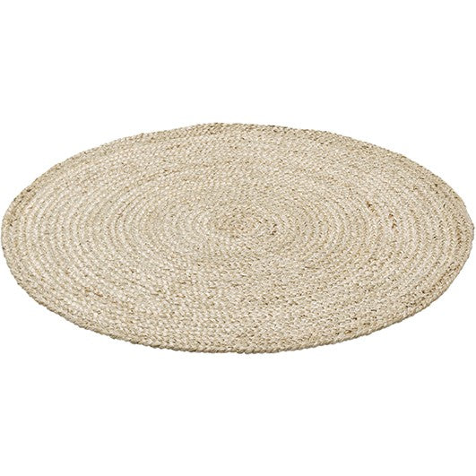 Jute Rug round Ø 110cm beige - KidsDepot