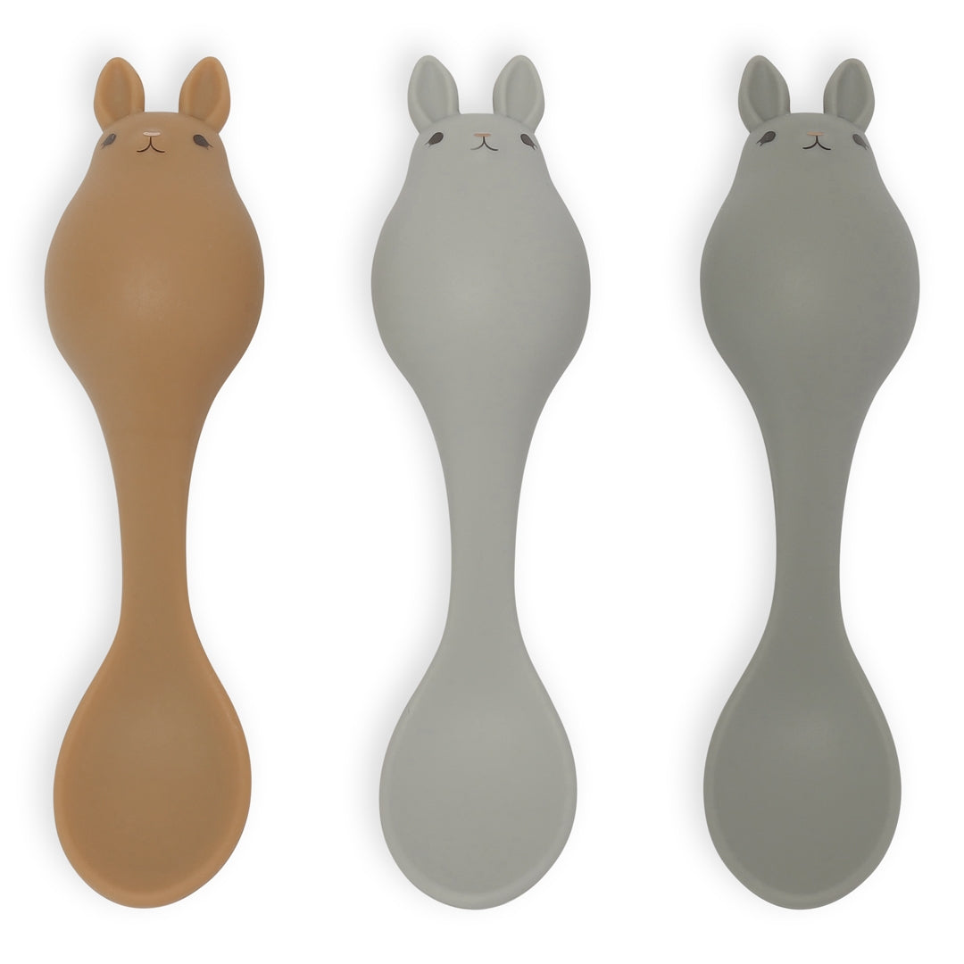 SPOON SILICONE 3 PACK FRIENDS - Konges Sløjd