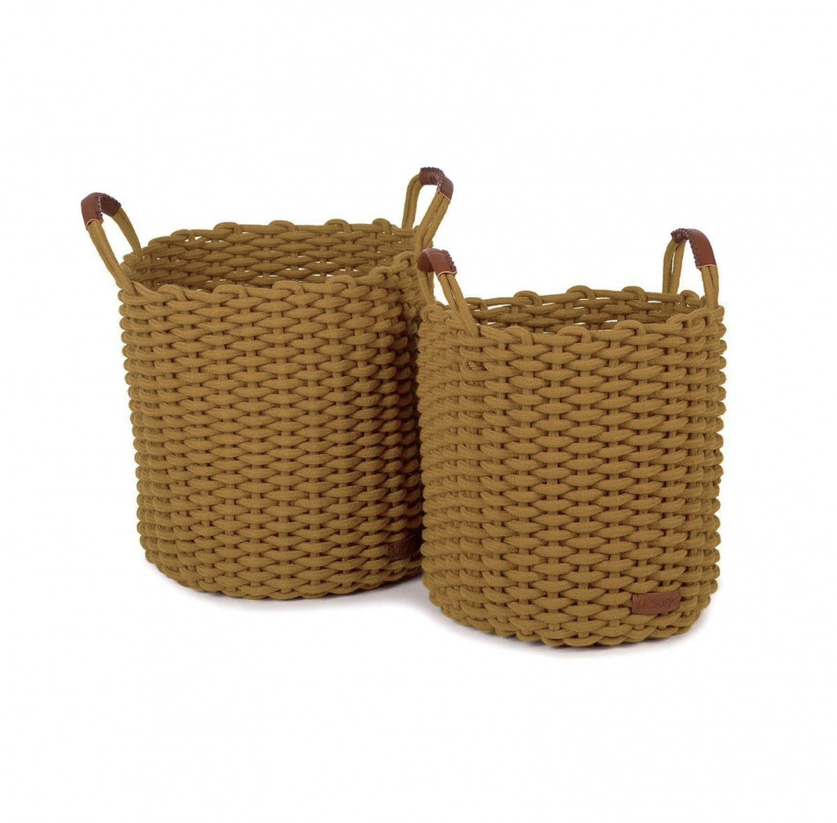 Storage Basket Kuba L set of 2 Oker - KidsDepot
