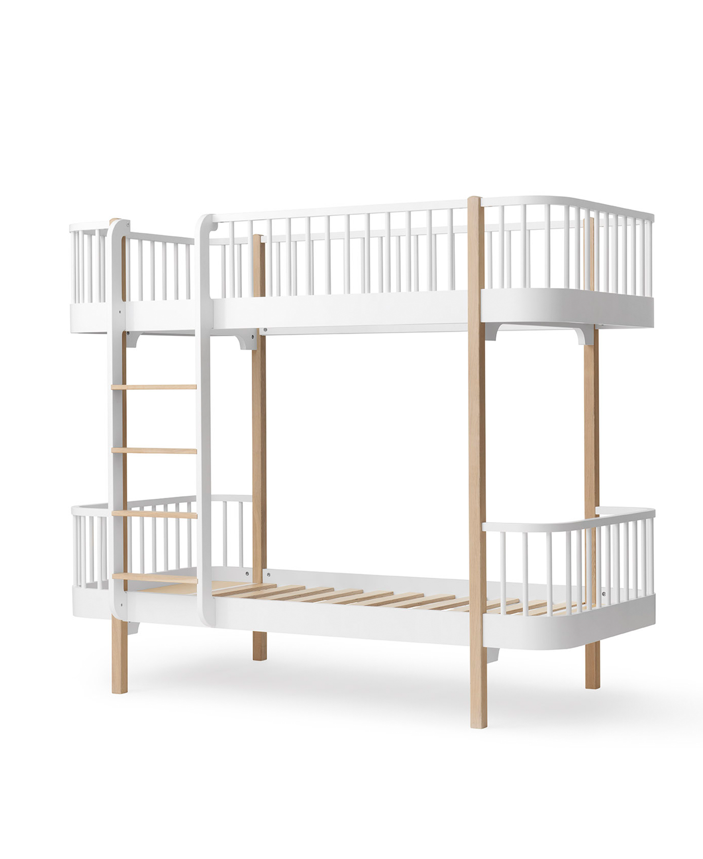 Wood Bunk Bed White Oak - Oliver Furniture