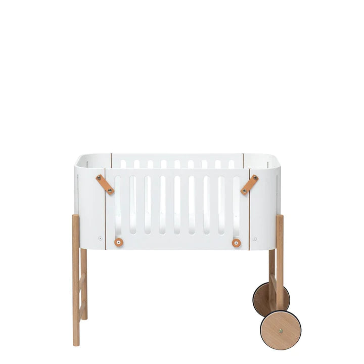 WOOD CO-SLEEPER INCL. BENCH CONVERSION, WHITE/OAK - Oliver Furniture