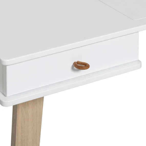 Wood Desk Large White Oak - Oliver Furniture