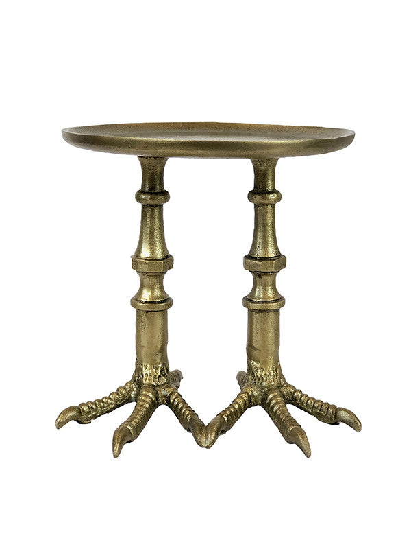 Tray XL Birdfeet brass 19x19cm VanillaFly