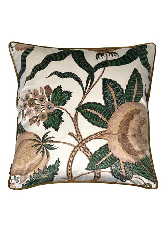 Cushion Beige flower - VanillaFly