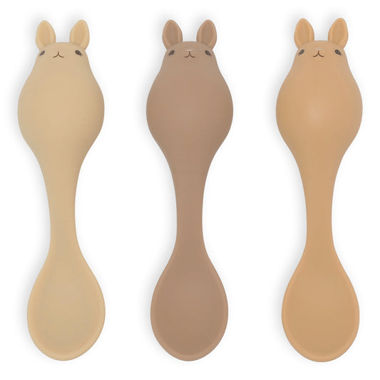 SPOON SILICONE 3 PACK FRIENDS - Konges Sløjd