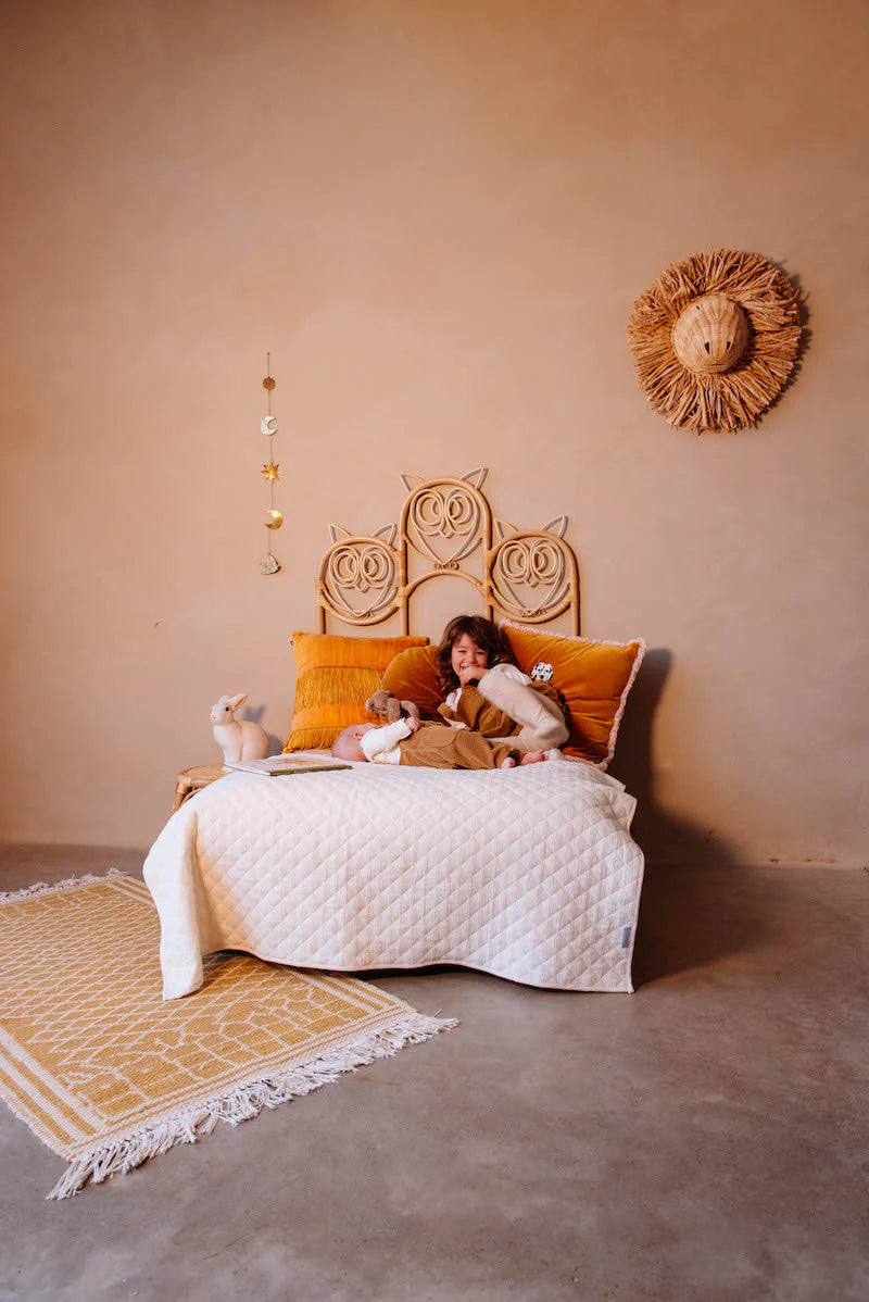 Rattan Lion head  - Louis the Lion - Studio Wildflower