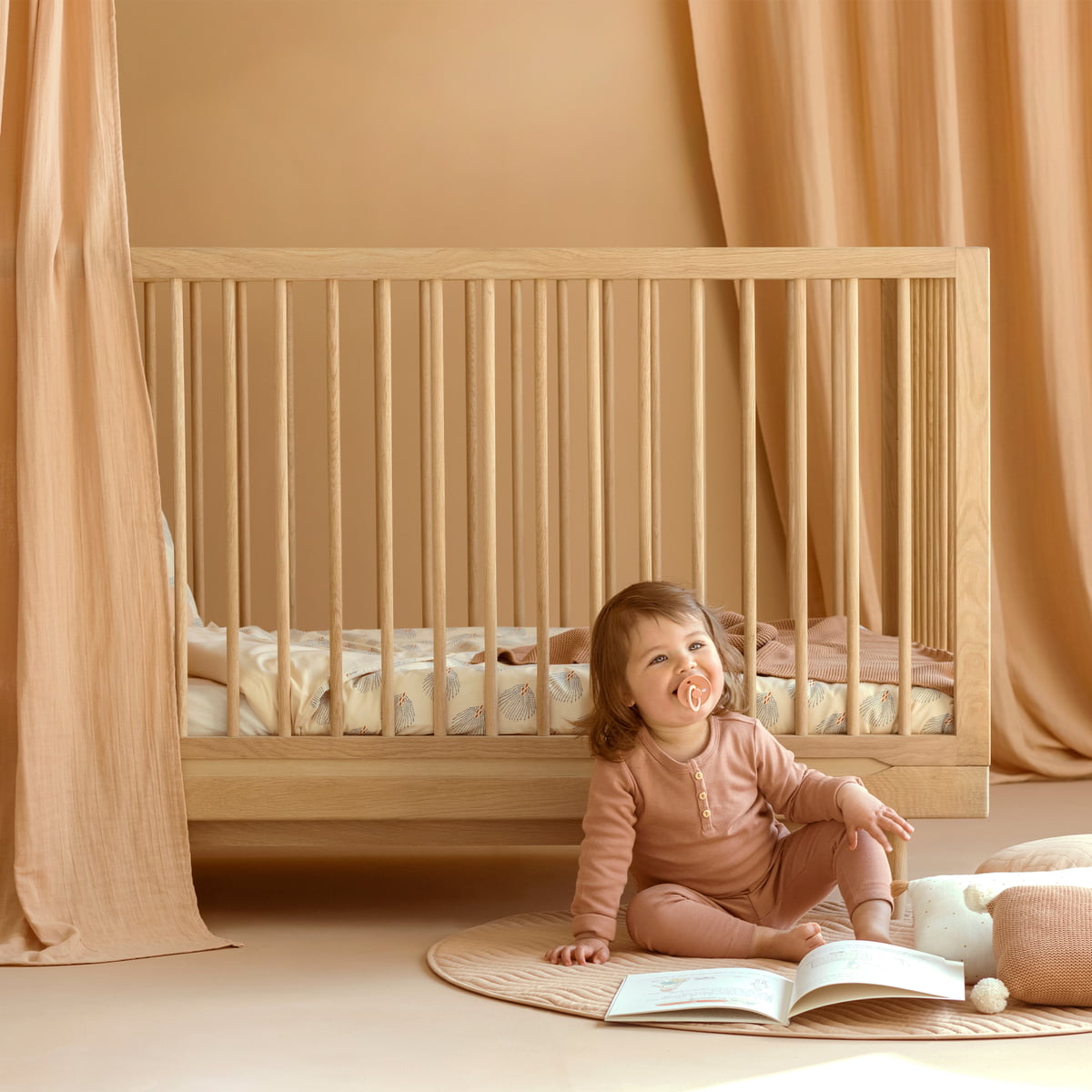 Pure Babybed 70x140cm oak - Nobodinoz
