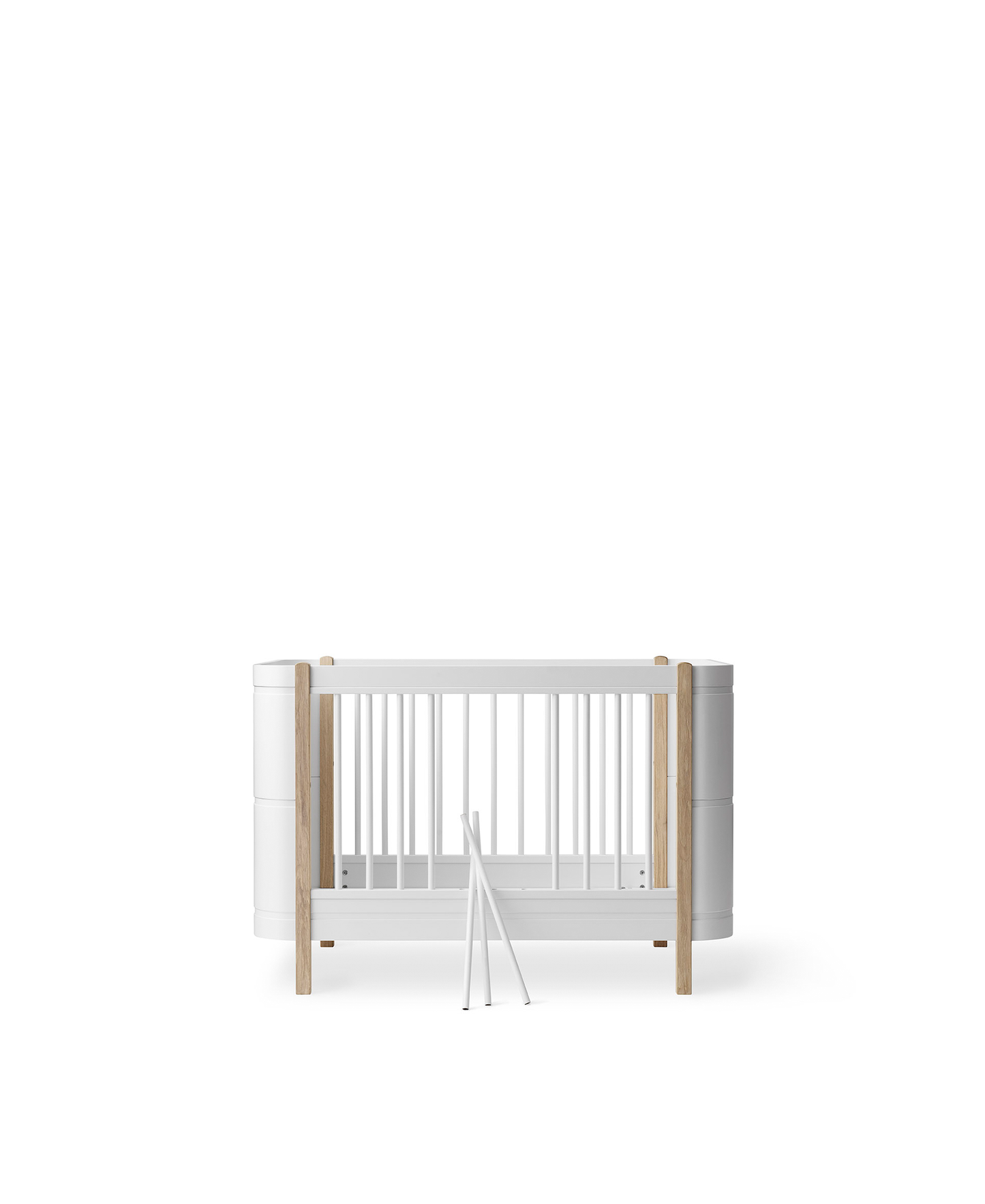 Wood Mini+ Cot White Oak - Oliver Furniture