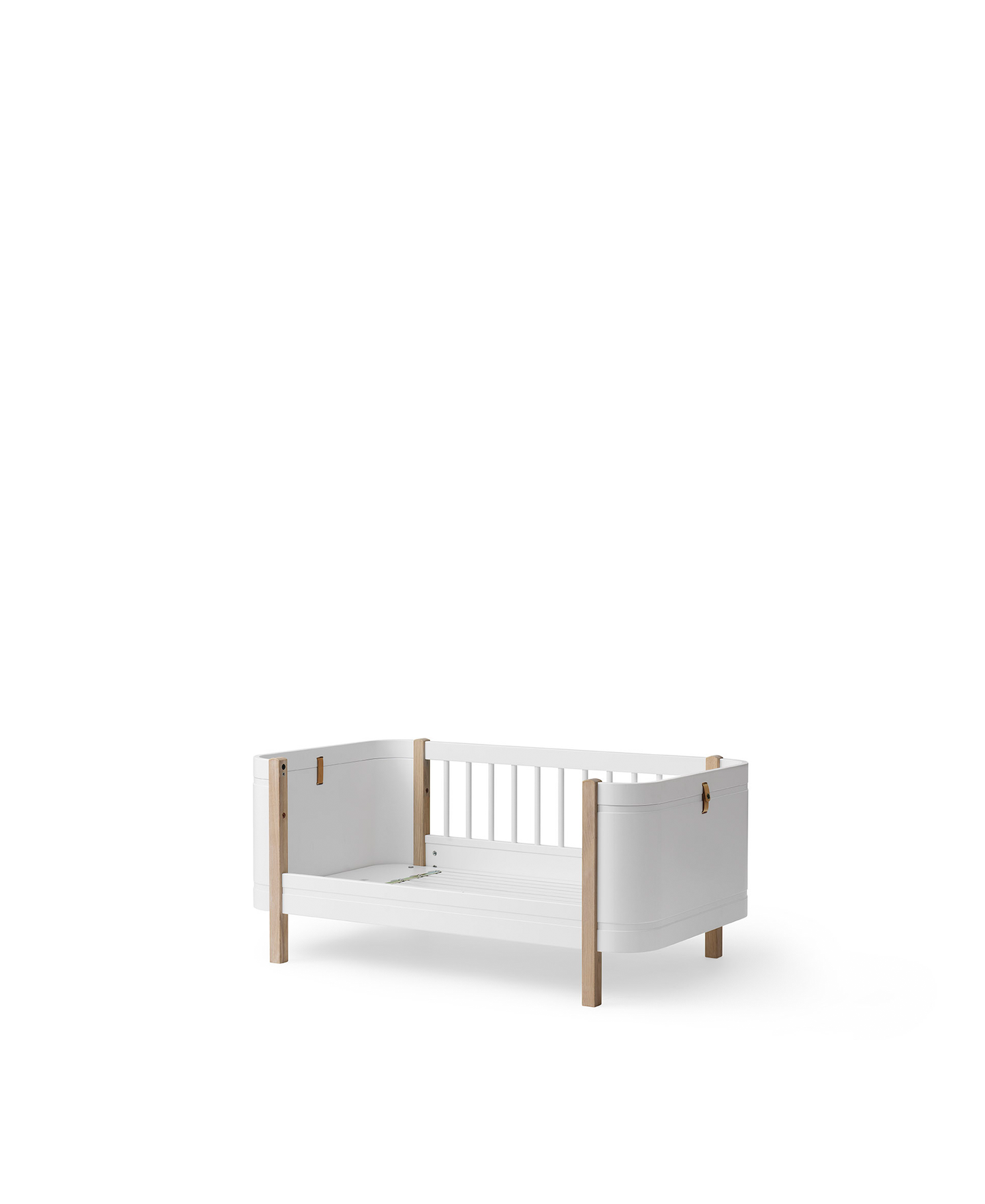 Wood Mini+ Cot White Oak - Oliver Furniture