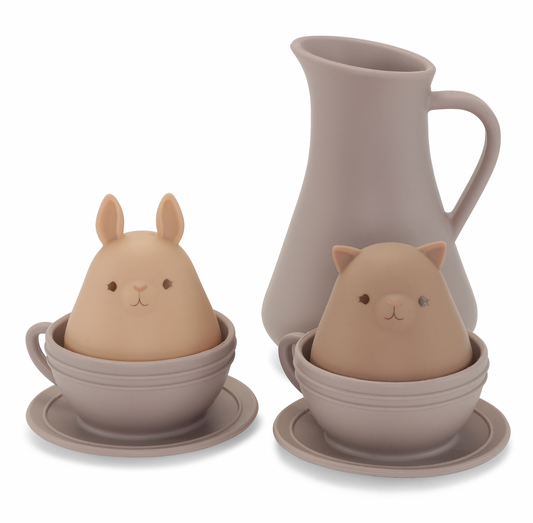 SILICONE BATH TOYS CUP SET - Konges Sløjd