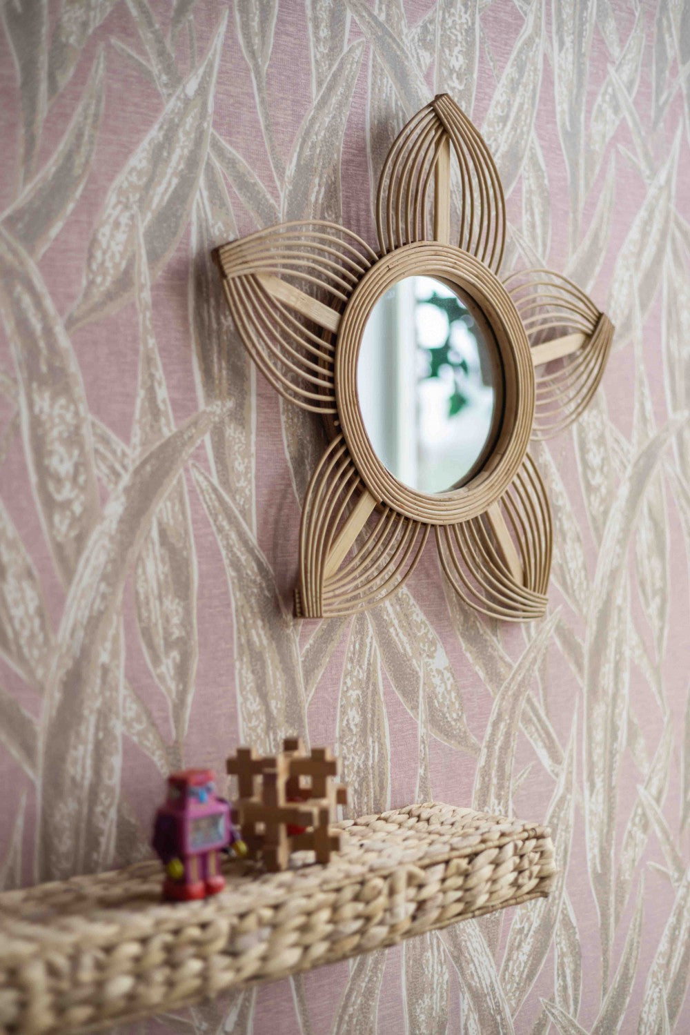 Rattan Mirror Mila Ø 43cm - KidsDepot