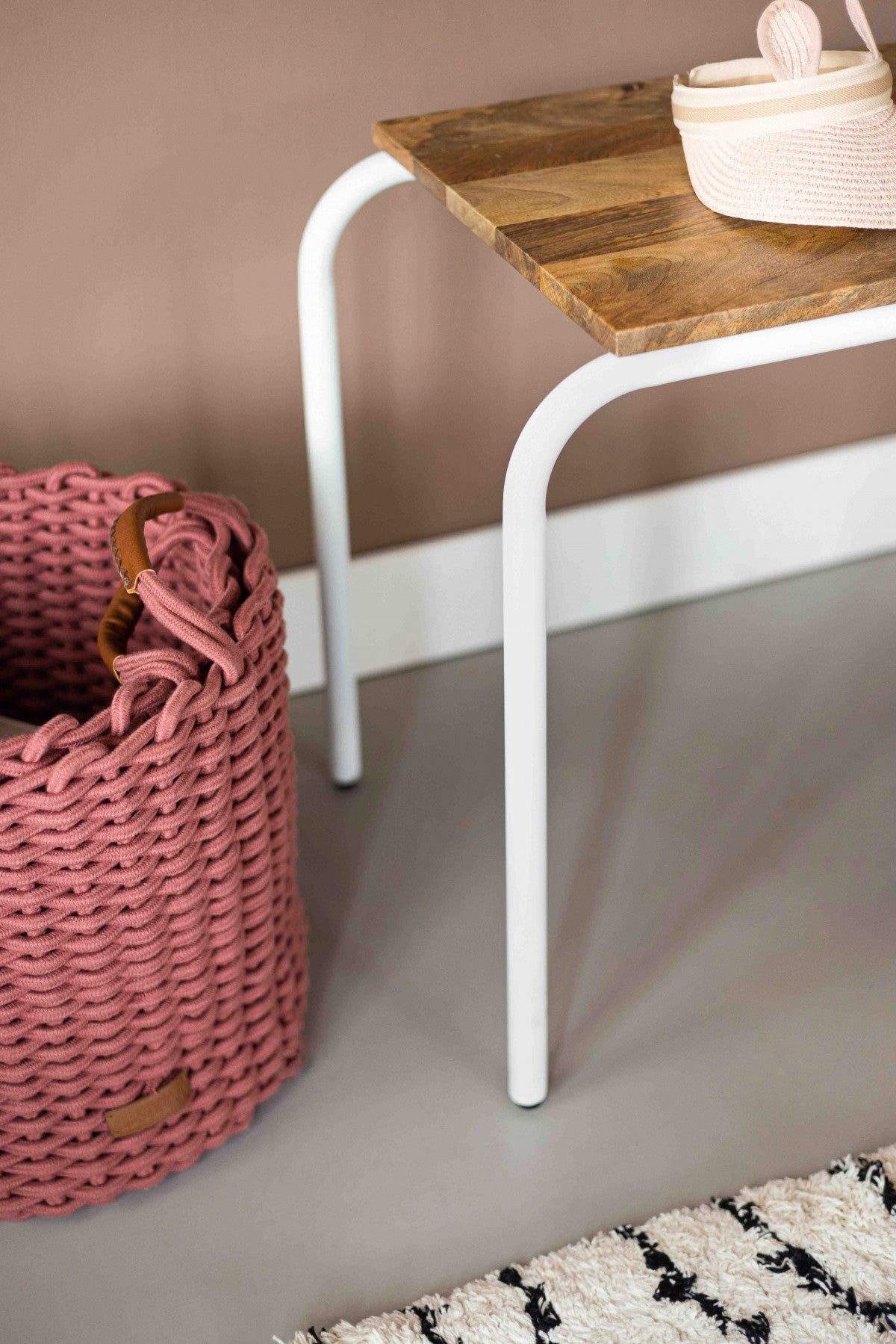 Storage Basket Kuba L set of 2 Coral Red - KidsDepot