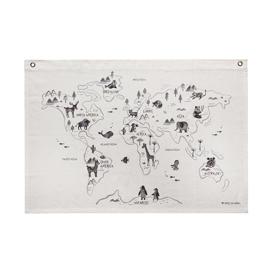 WORLD MAP BY ROSE IN APRIL